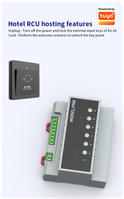 RSH Tuya ZigBee 6-kanałowy przekaźnik smart 16A