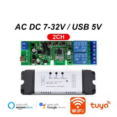 2-Kanal Tuya Zigbee Smart-Relaisschalter