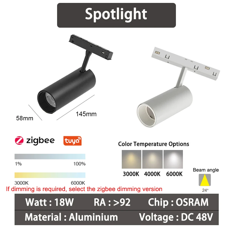 Chytré Zigbee bodová světla - 20 Type