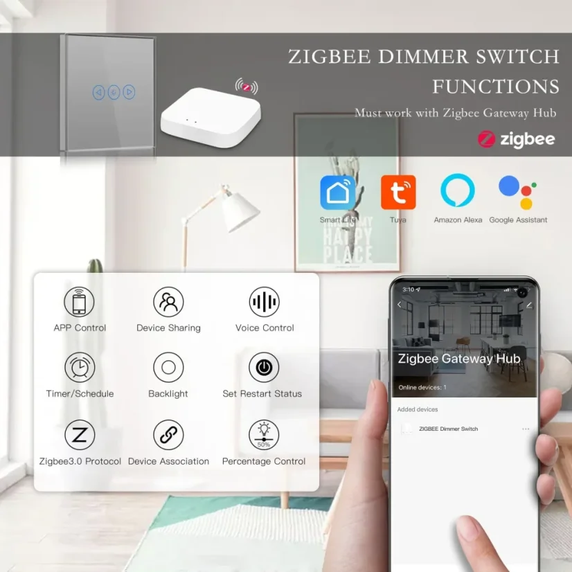 BSEED chytrý stmívač osvětlení se ZigBee