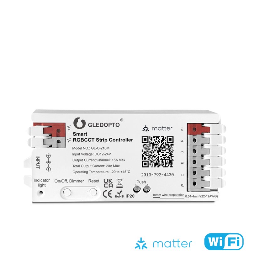 GLEDOPTO GL-C-218M - Matter Smart LED Controller
