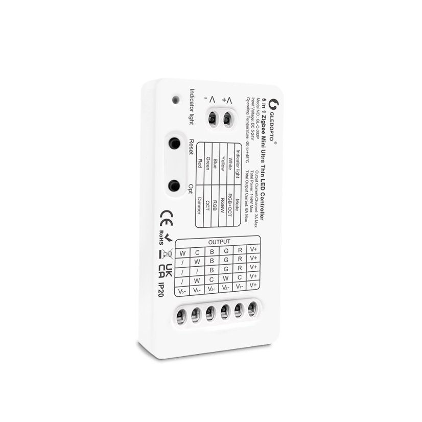 GLEDOPTO GL-C-002P - Zigbee Mini Ultra Thin LED Controller 5in1