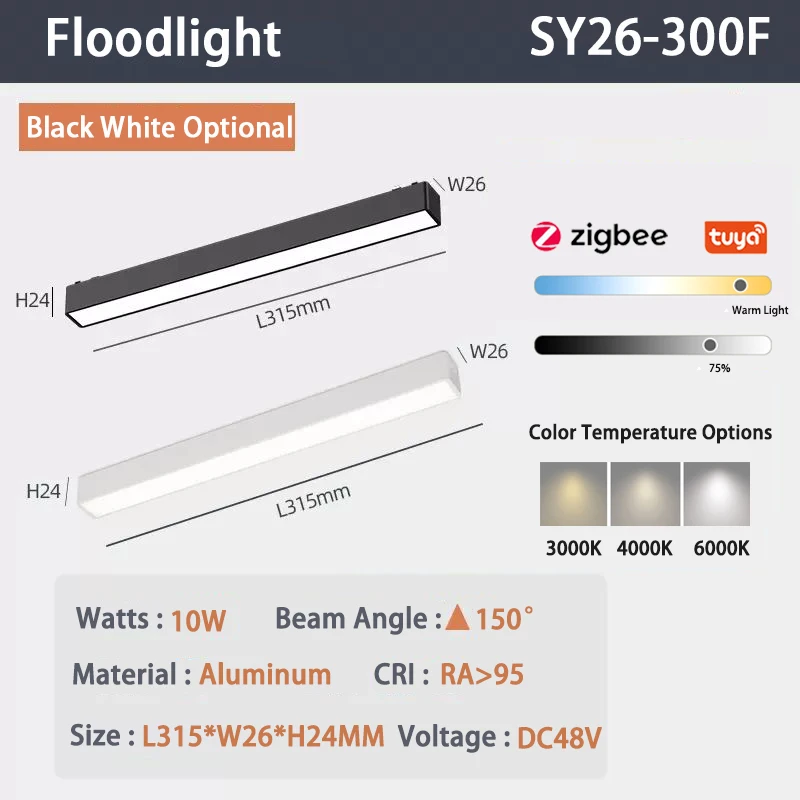 6mm Chytré Zigbee reflektorové magnetické svetlá