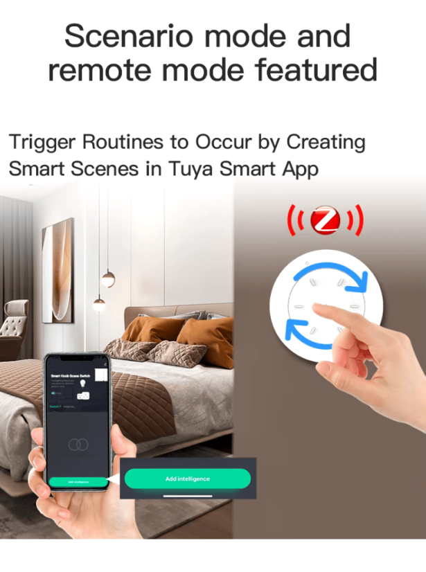 Interruttore Intelligente Tuya ZigBee con Manopola