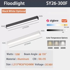 6mm Chytré Zigbee reflektorová magnetická světla