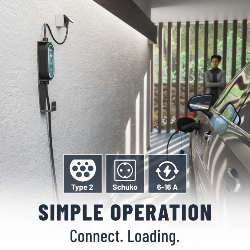 ABSINA - Kabel do ładowania EV Typ 2 - Schuko 3.7kW