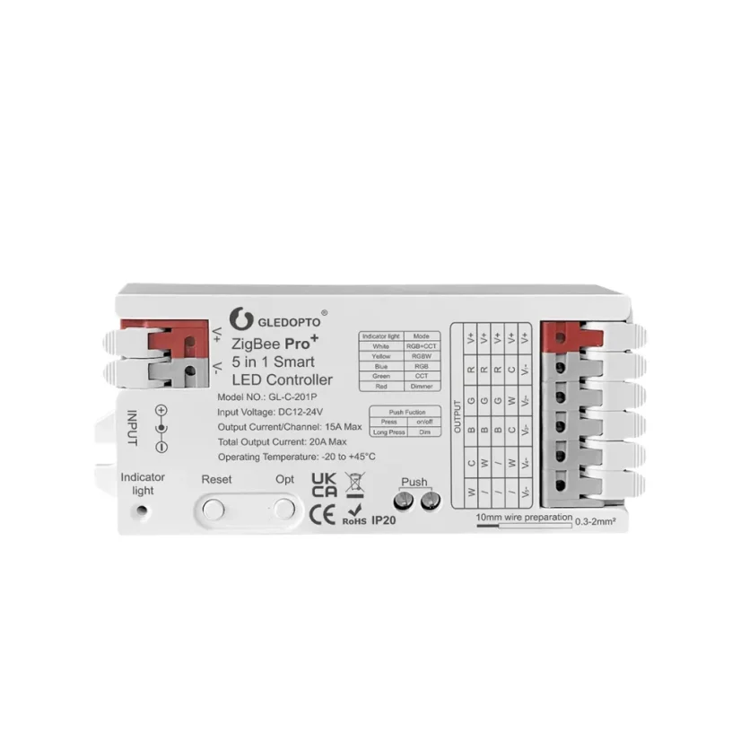 GLEDOPTO GL-C-201P - 5 w 1 Inteligentny Kontroler LED Zigbee