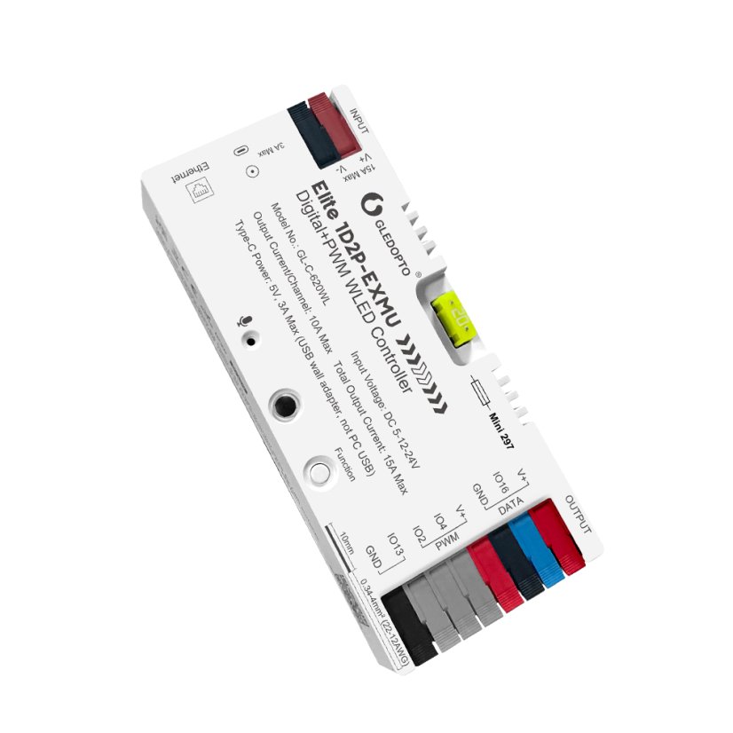 GLEDOPTO GL-C-620WL Elite - Digitálny + PWM WLED ovládač
