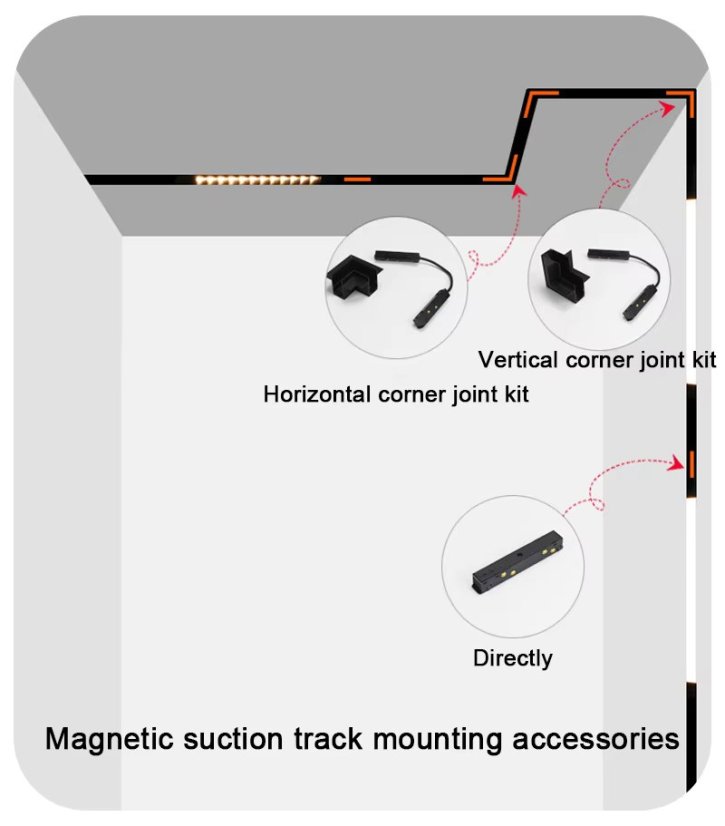20 rodzajów inteligentnych lamp magnetycznych - akcesoria - Kolor: Biały, Typ: I-konektor