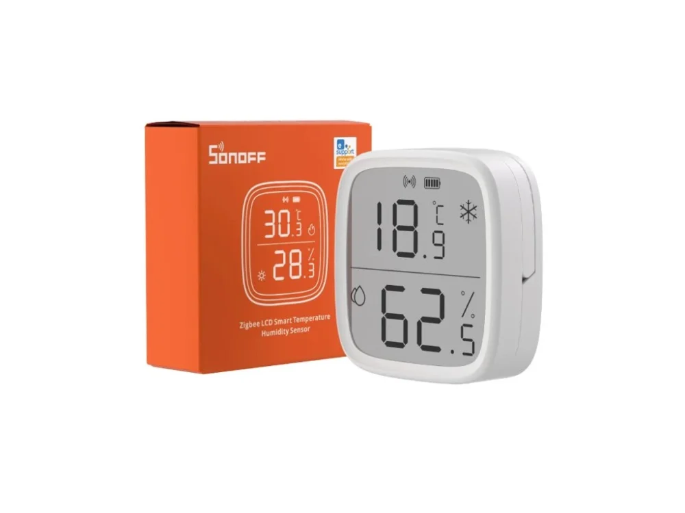 Sensore di temperatura e umidità SONOFF SNZB-02D con display