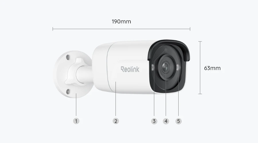 Reolink RLC-510A – Aufbau der Kamera