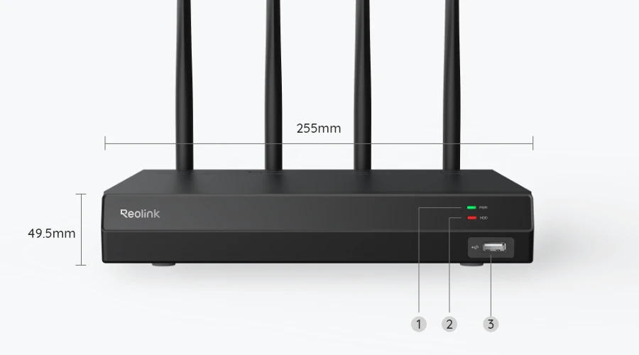 Reolink RLN12W – 255 × 49,5 mm